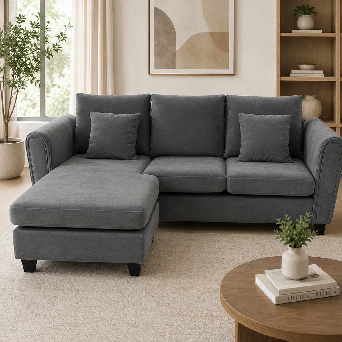 Fabric Corner Sofa