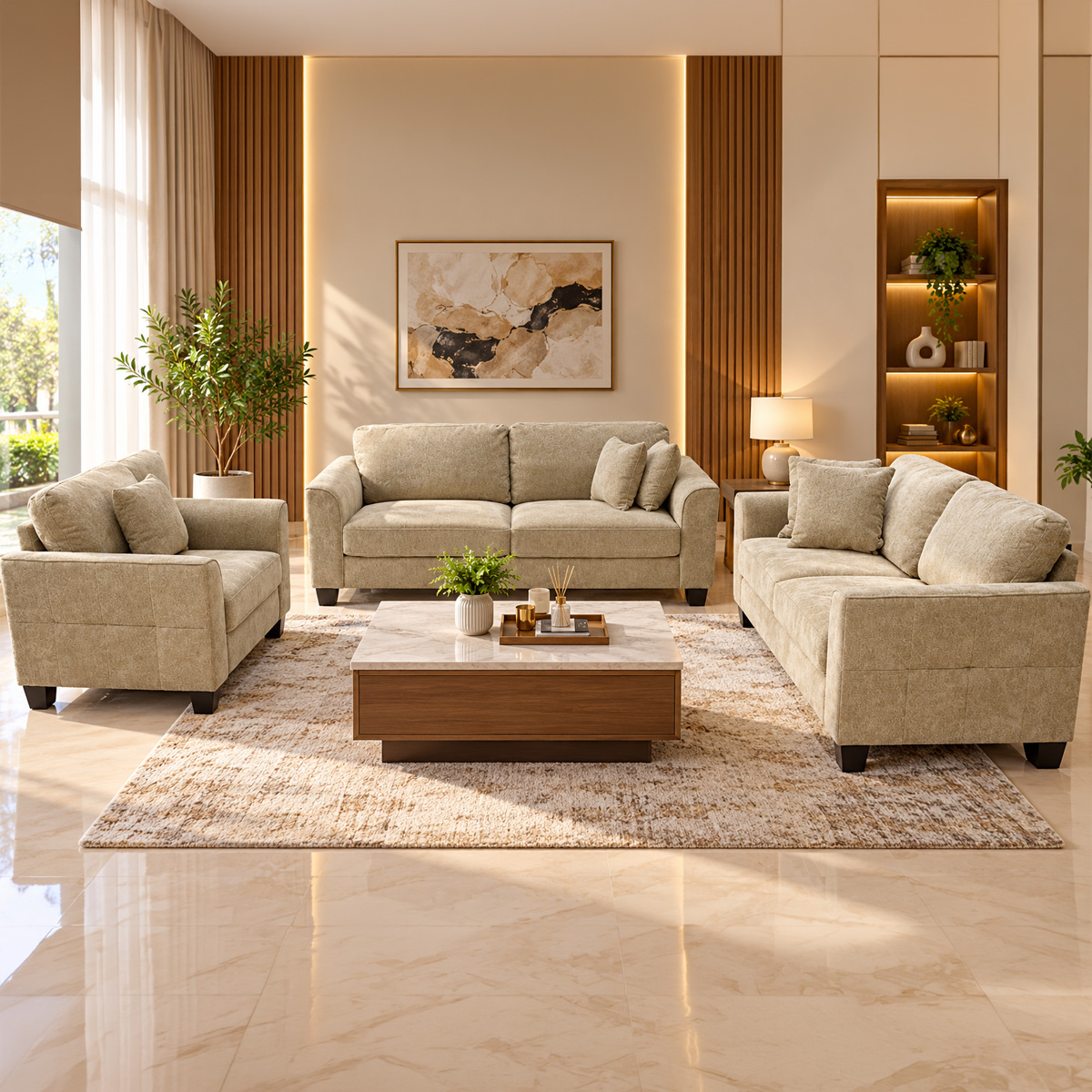 Lawson Com Fabsofa Set Modern