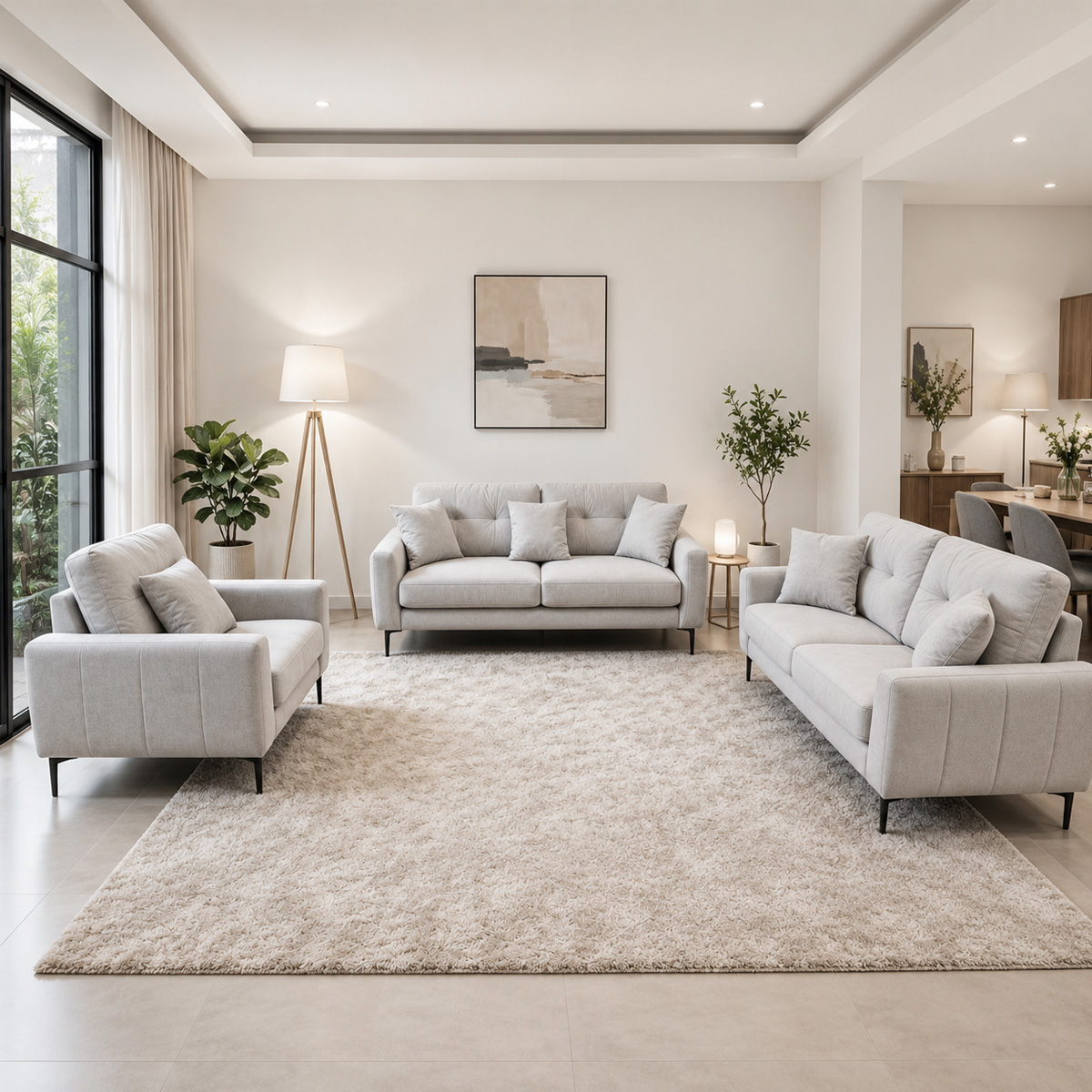 Lawson Fabric Sofa Set
