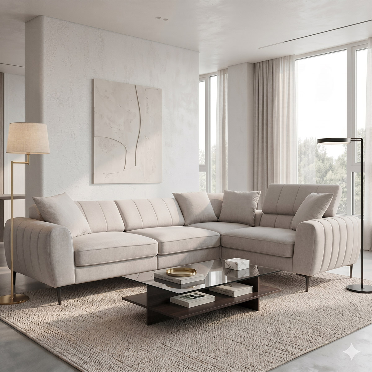 Lawson Fabric Corner Sofa