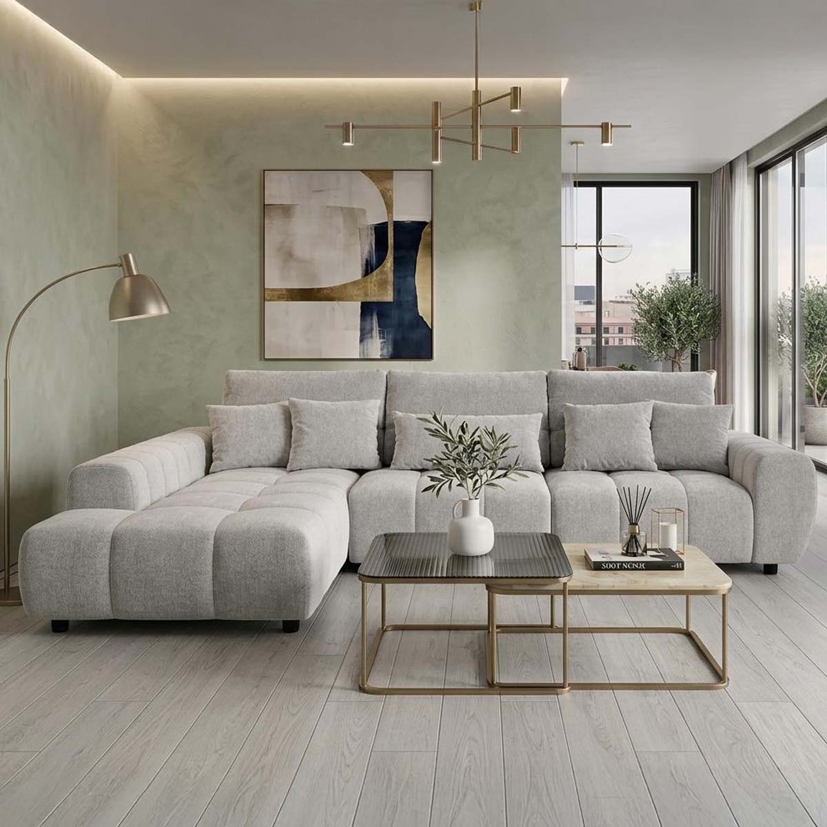 Lawson Fabric Corner Sofa