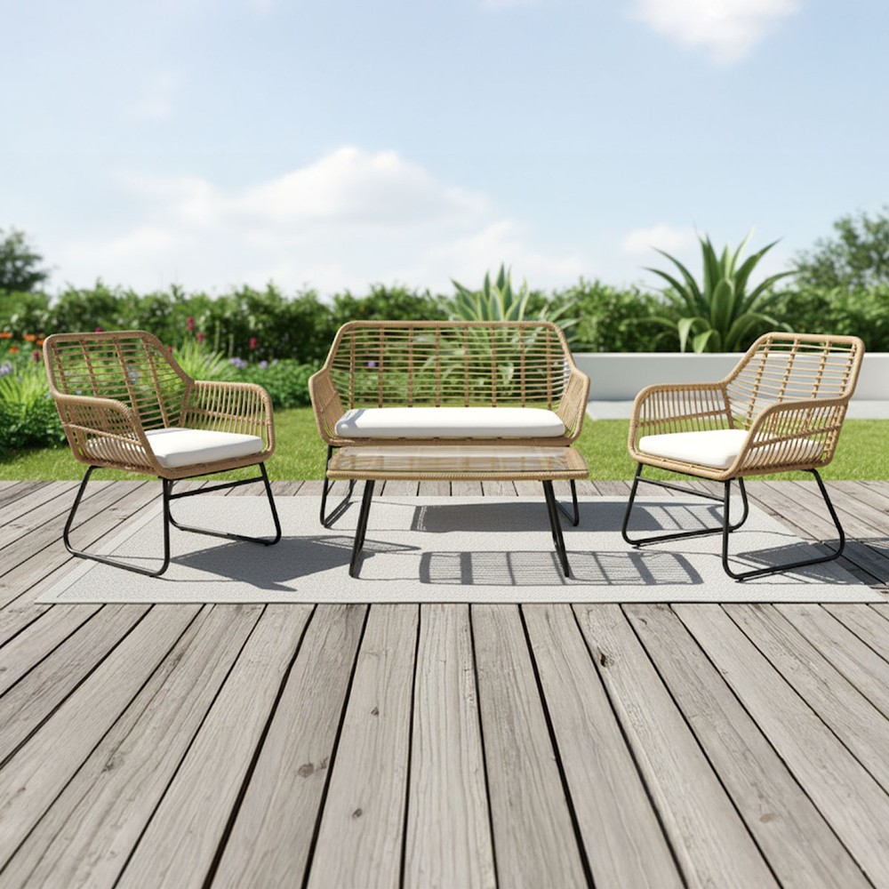 Bamboo Sofa Set 3+1+1