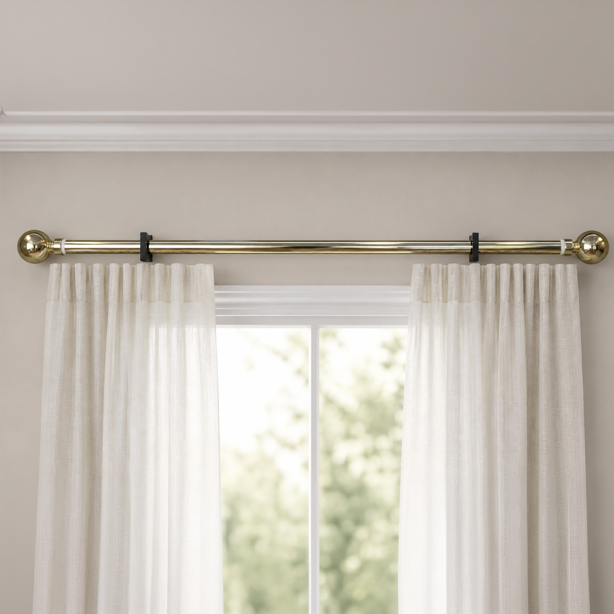 Double Curtain Rod 2m