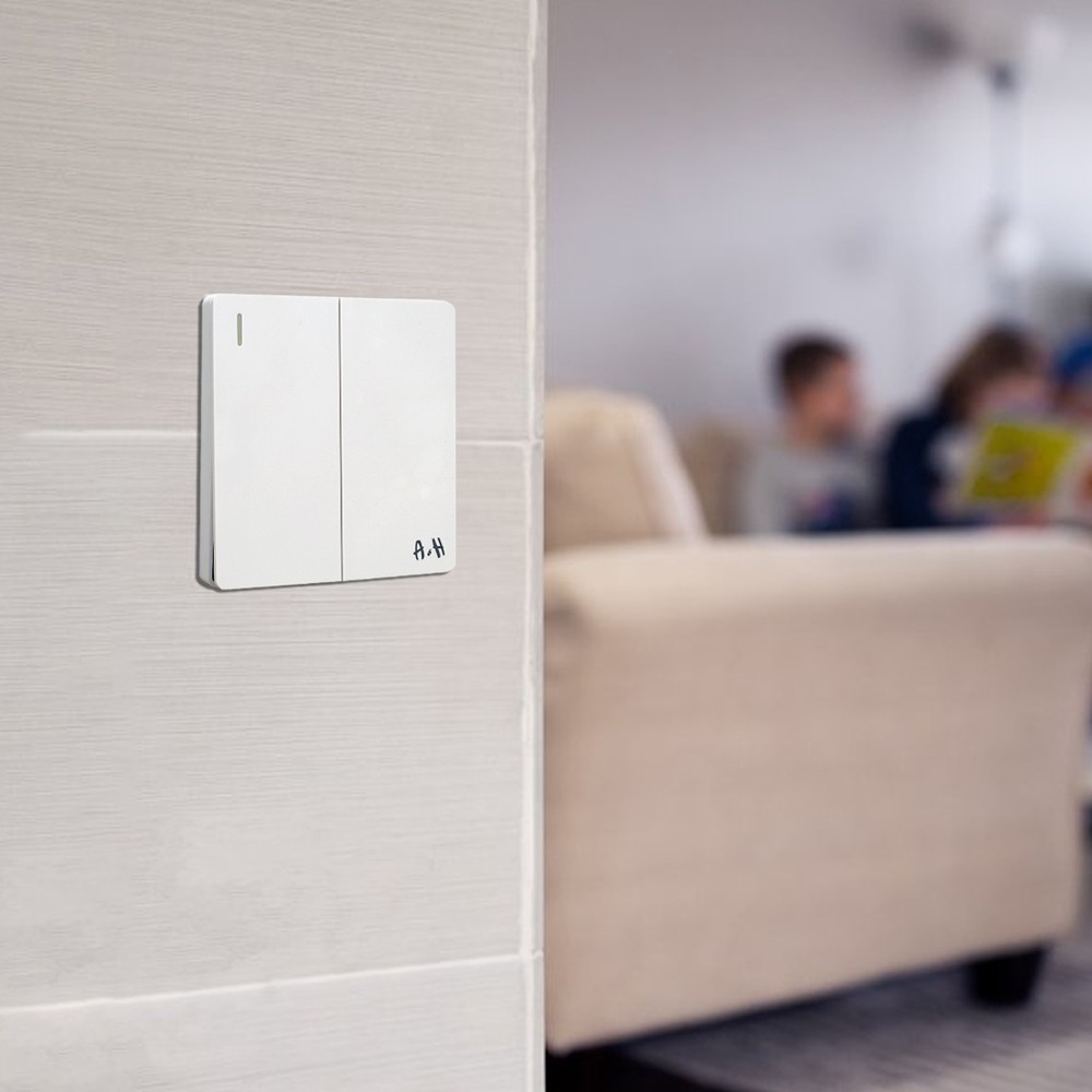 2-Gang 1-Way Plate Switch