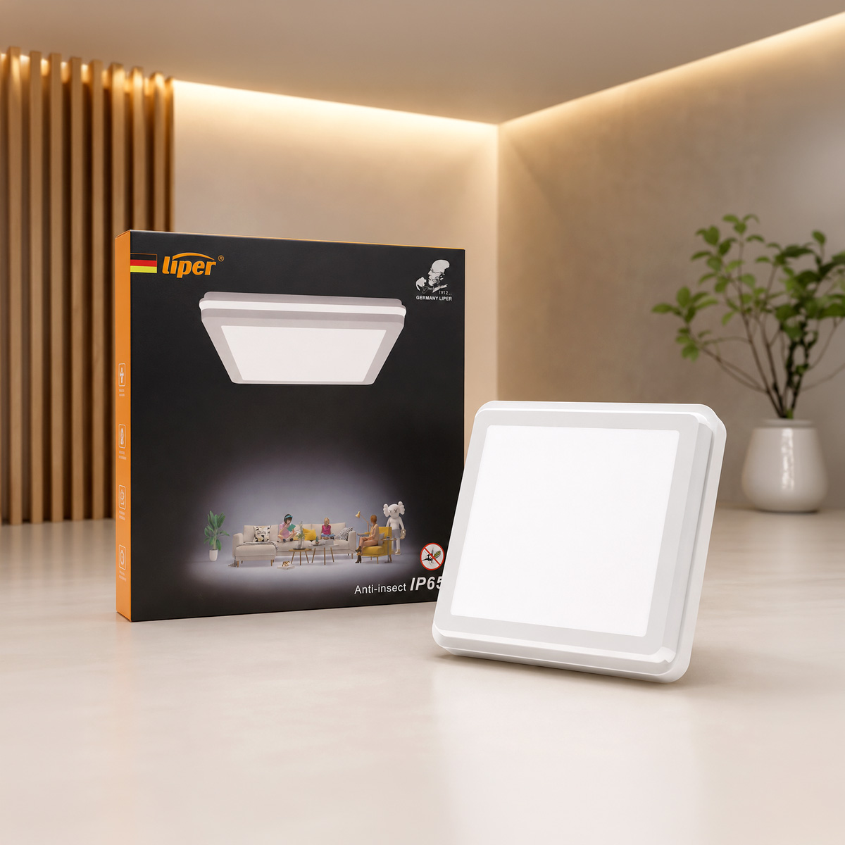 Surface-Mounted LED Downlight Warm White 40W