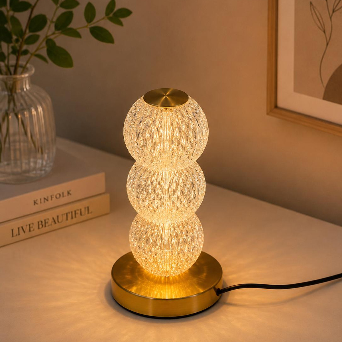 Crystal Base Table Lamp