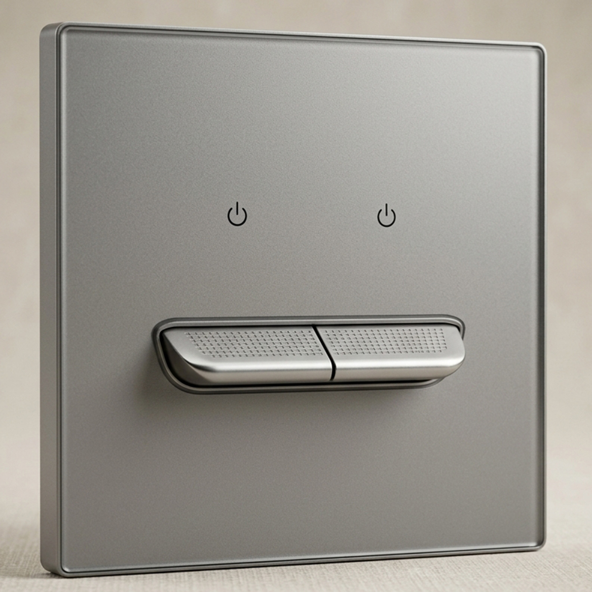 2 Gang 1 Way Plate Switch