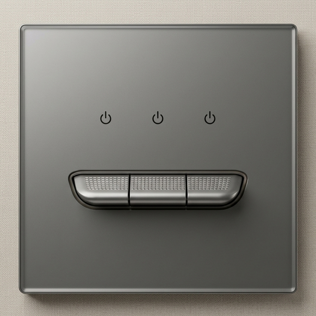 3 Gang 1 Way Plate Switch