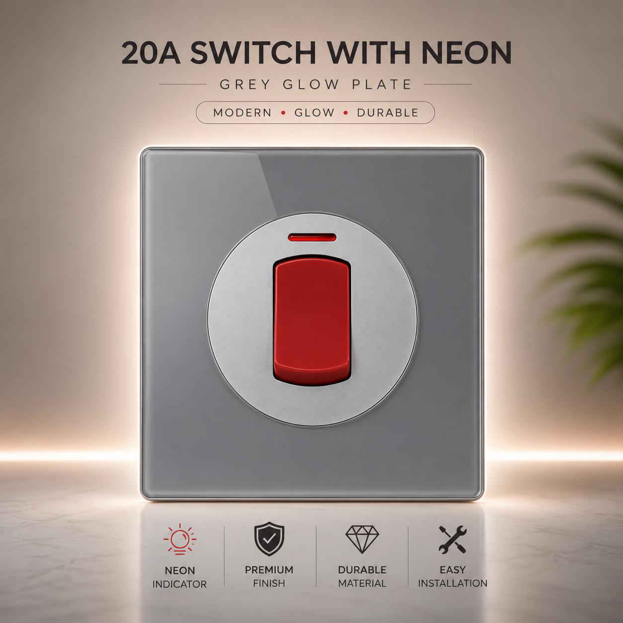 20A Switch with Neon