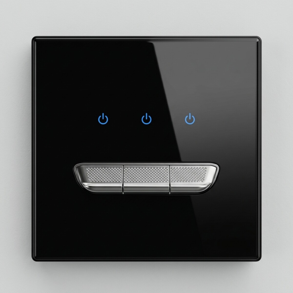 3 Gang 1 Way Plate Switch
