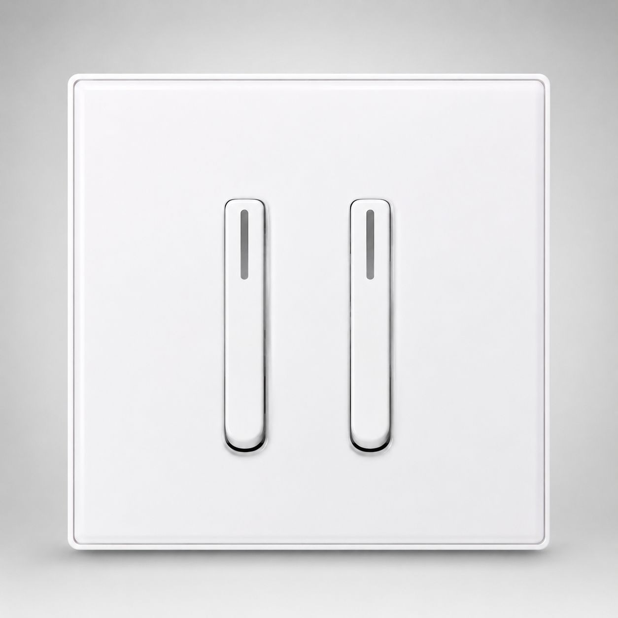 2 Gang 1 Way Plate Switch