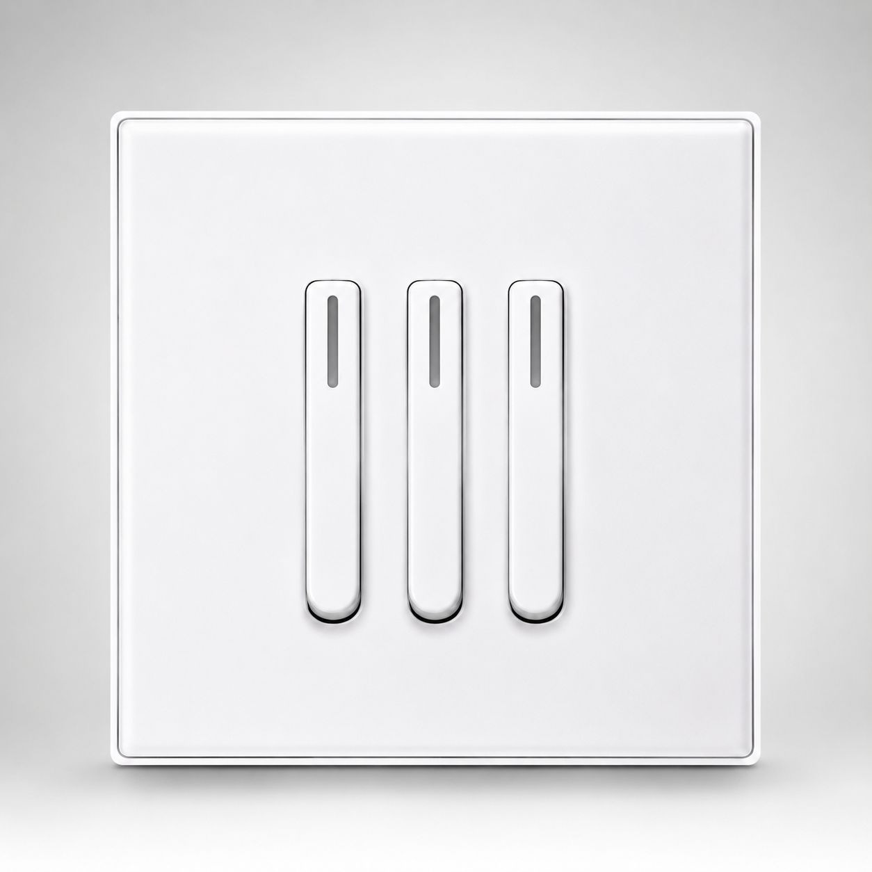 3 Gang 1 Way Plate Switch