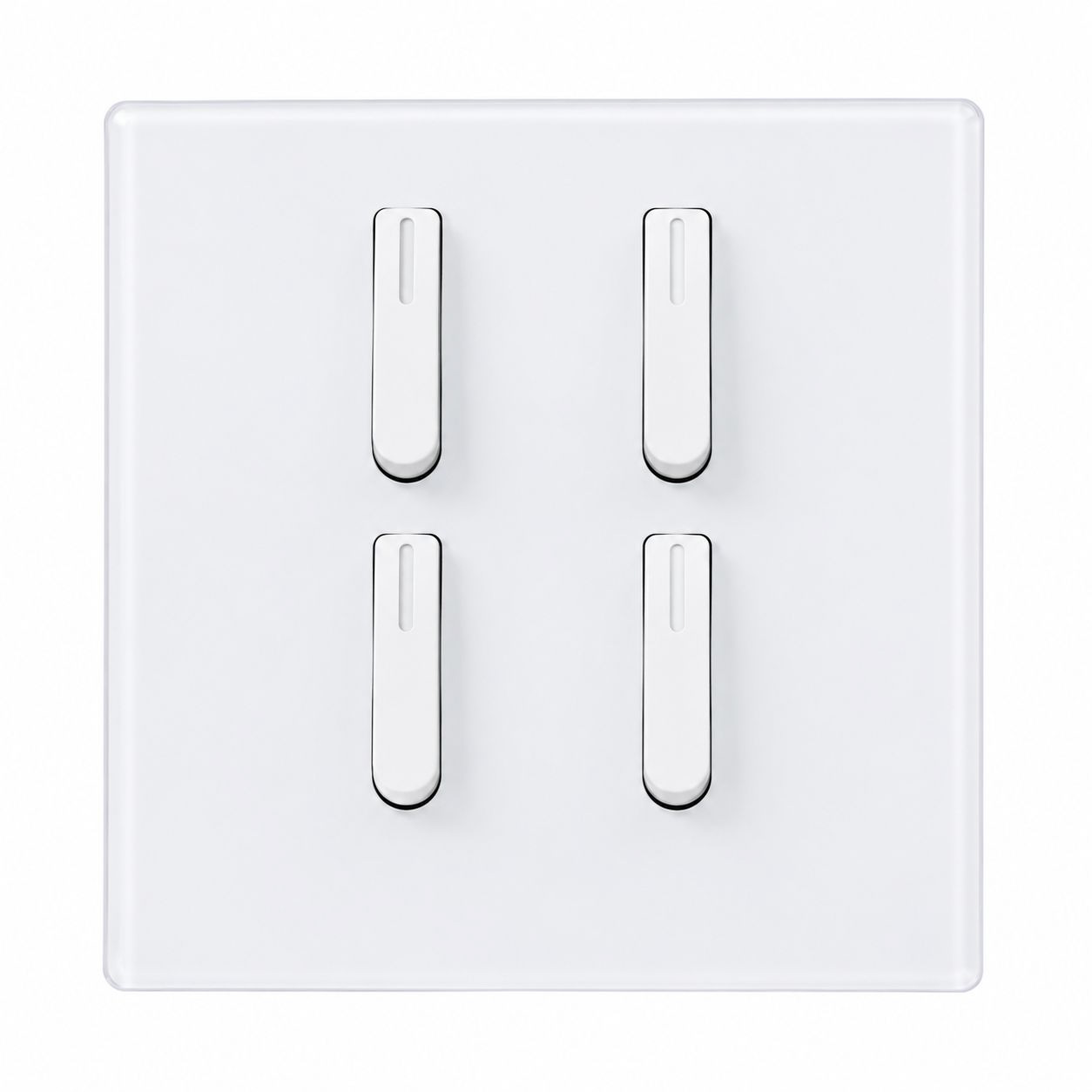 4 Gang 1 Way Plate Switch