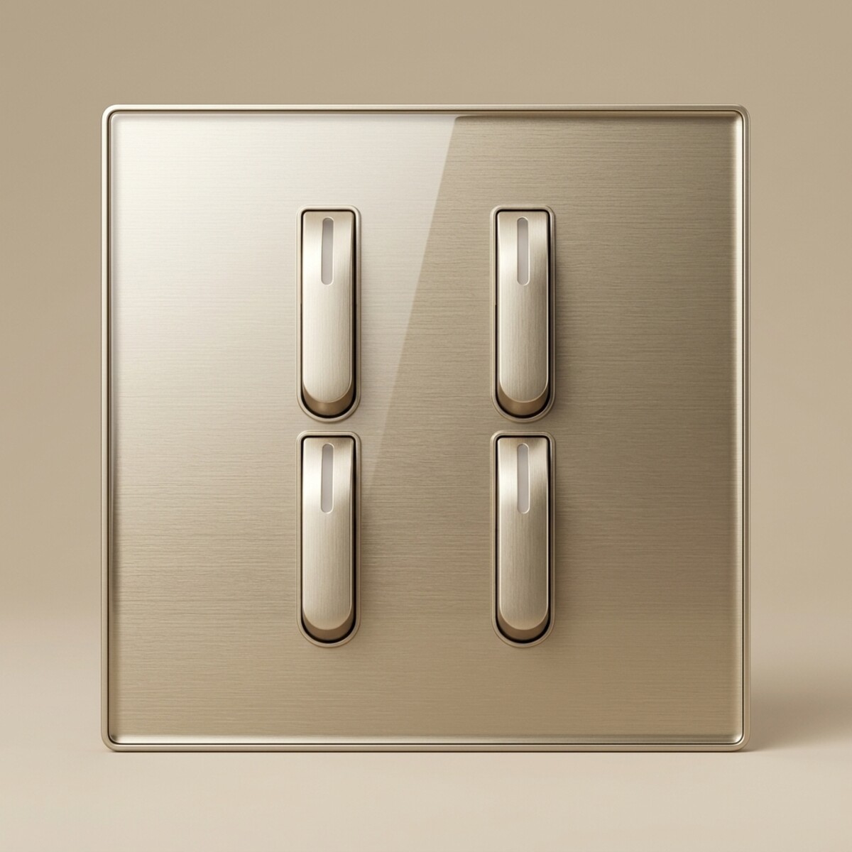 4 Gang 1 Way Plate Switch