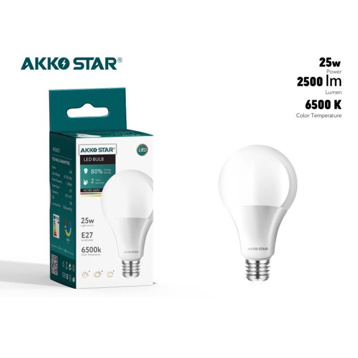 LED Bulb 25W+ 6500K