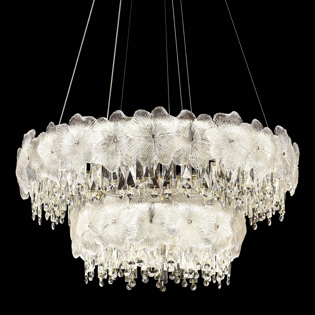 Crystal Hanging Light Golden