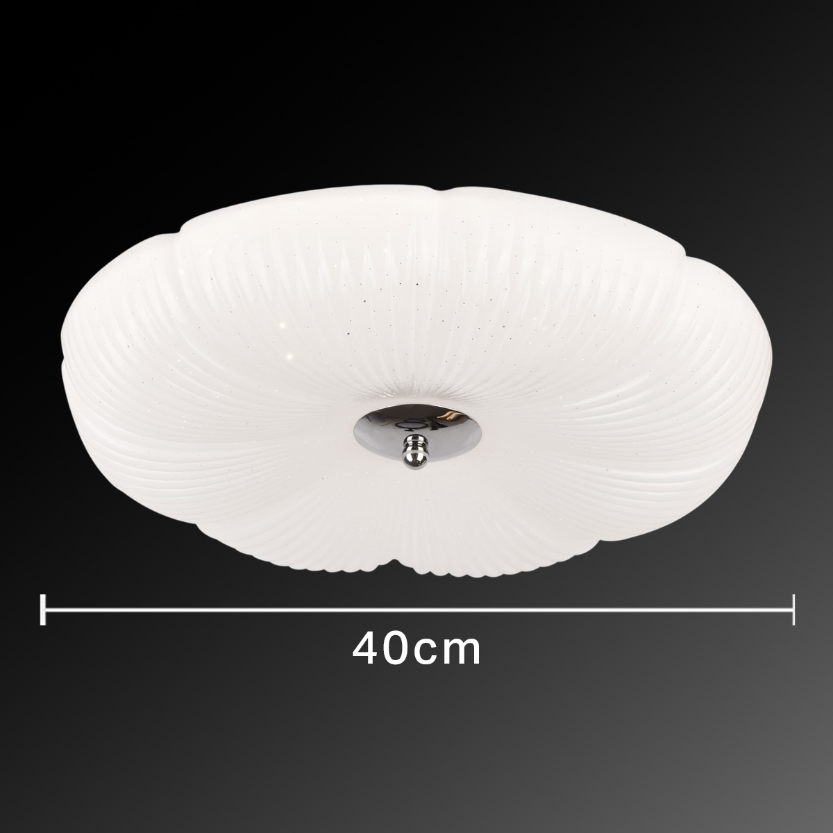 3-Color Plastic Ceiling Light 400mm 48W