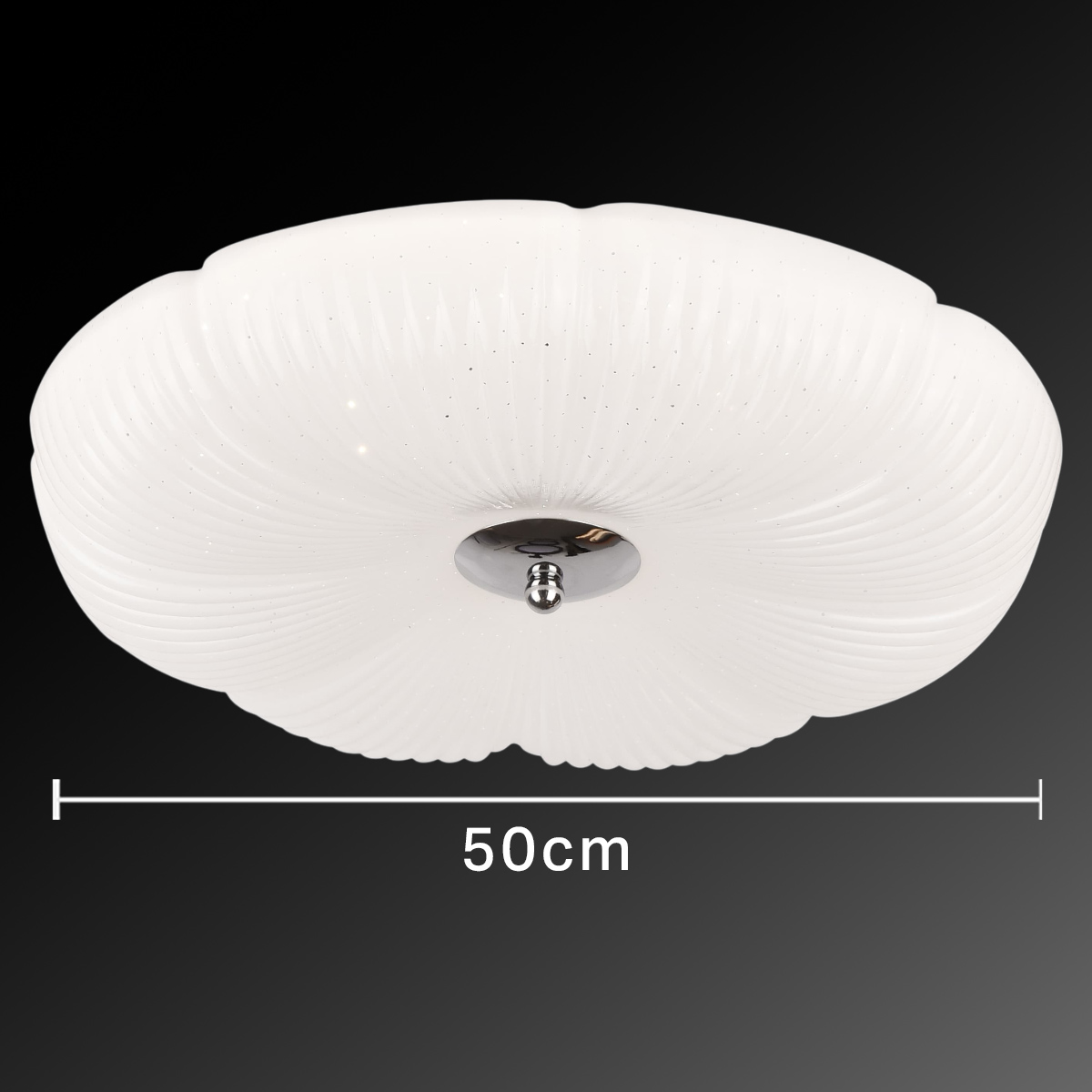 3-Color Plastic Ceiling Light 500mm 80W