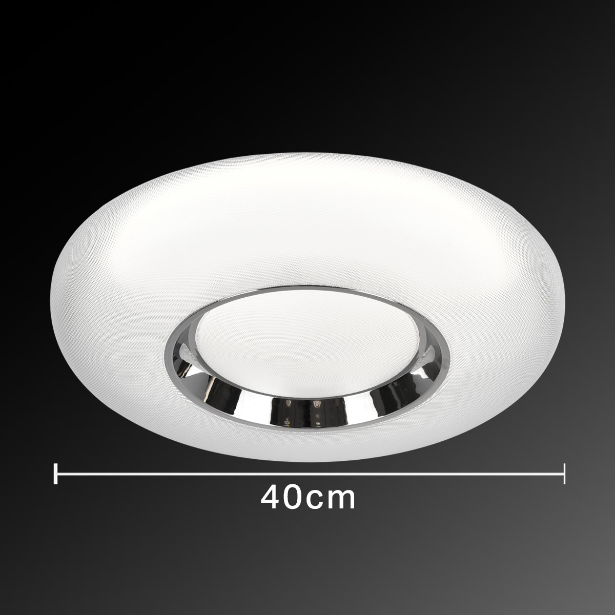 3-Color Plastic Ceiling Light 400mm 48W
