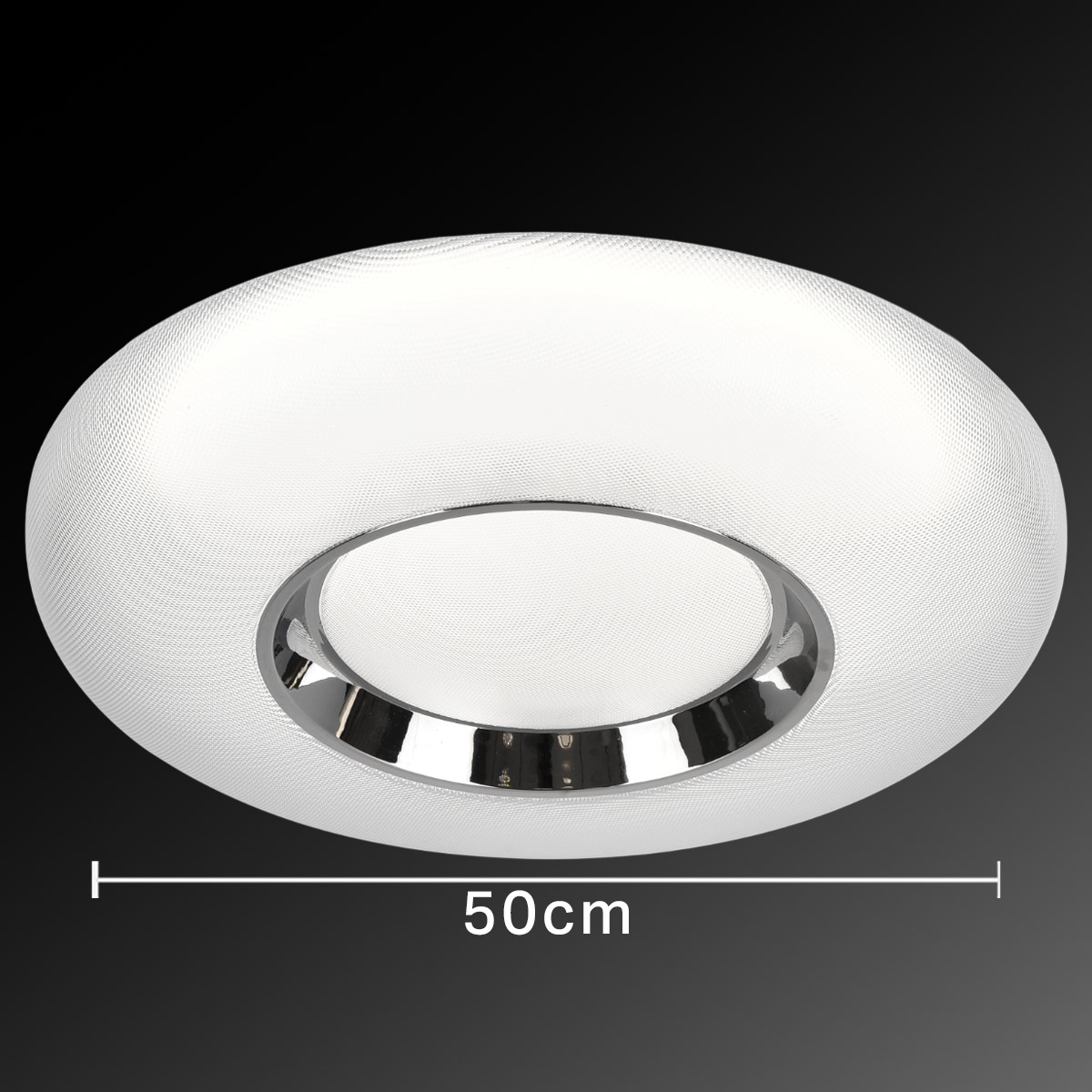 3-Color Plastic Ceiling Light 500mm 80W