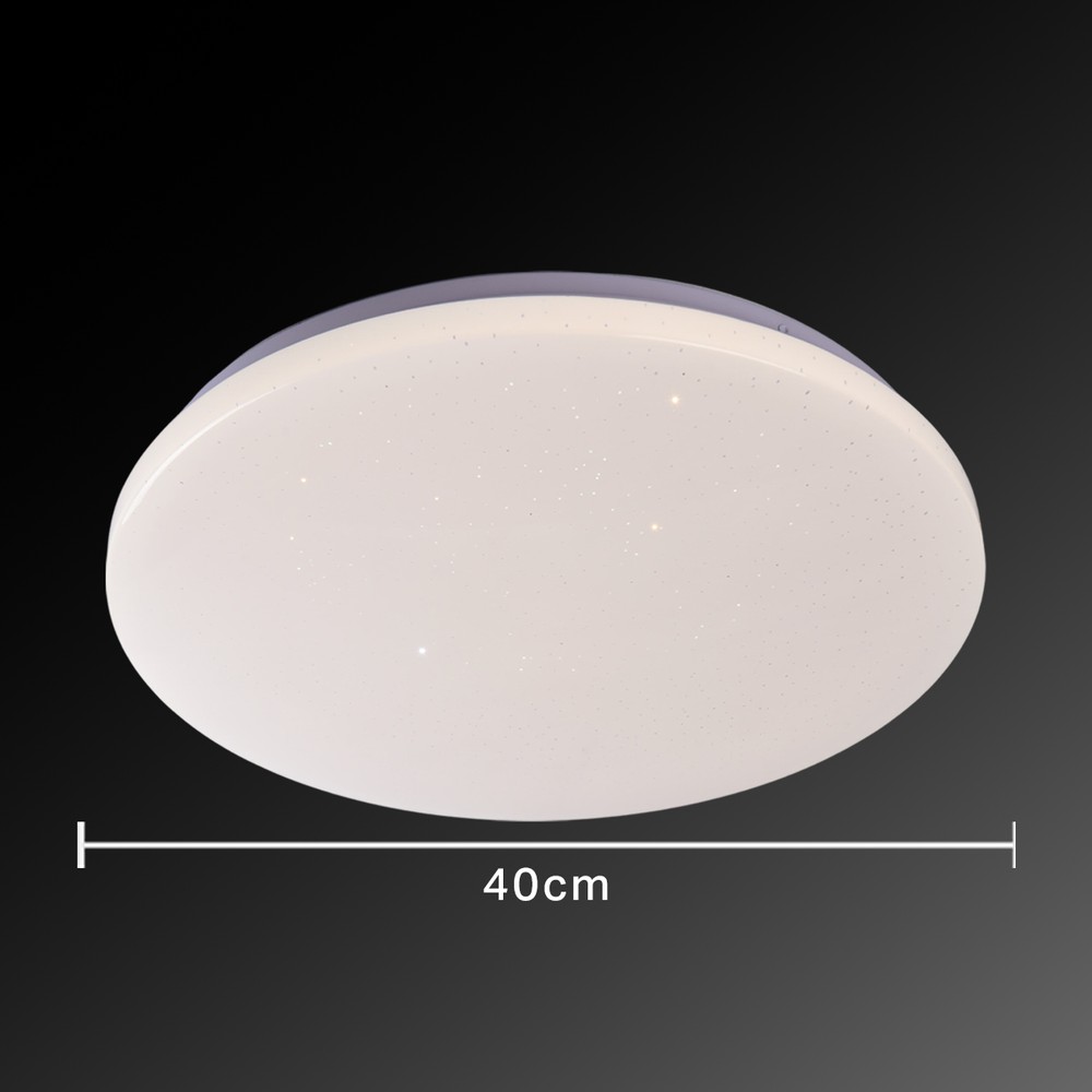 3-Color Star Design Plastic Ceiling Light 400mm 48W