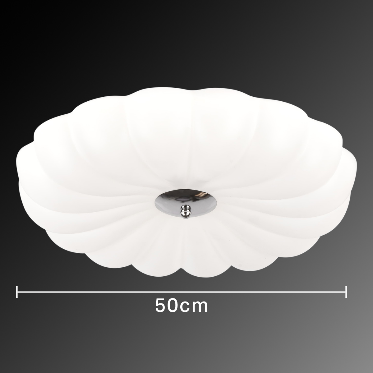 3-Color Plastic Ceiling Light 500mm 80W
