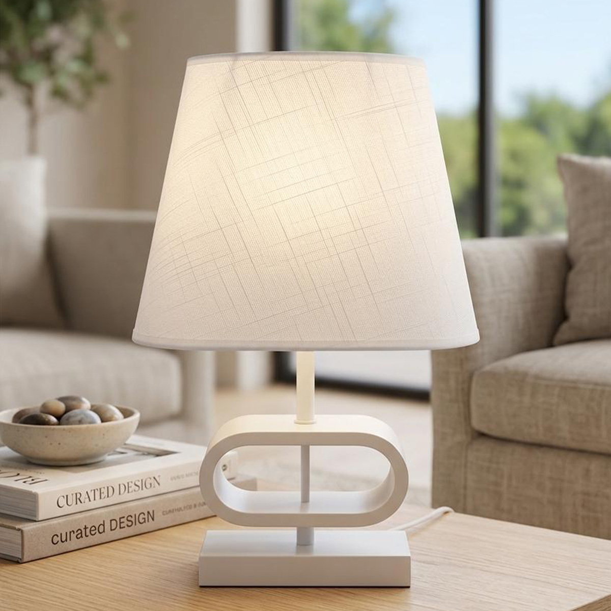 Wooden Base Table Lamp