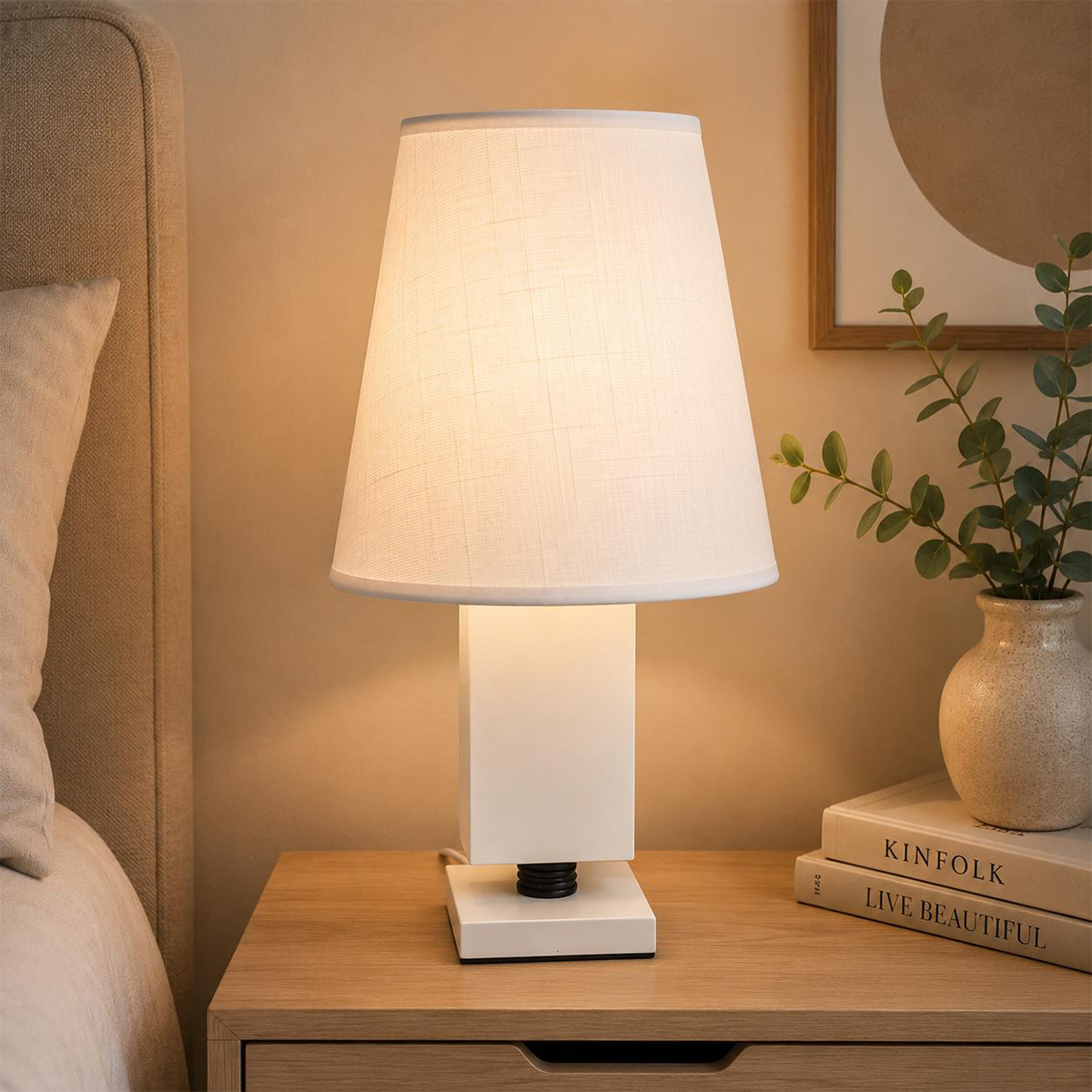 Wooden Base Table Lamp