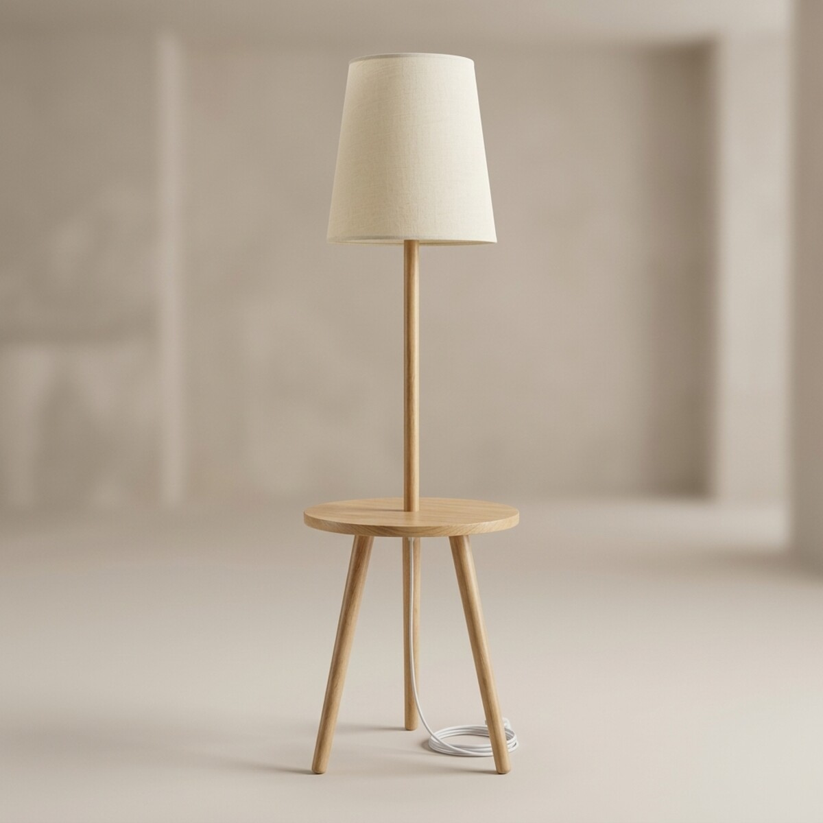 Modern Wooden Floor Lamp