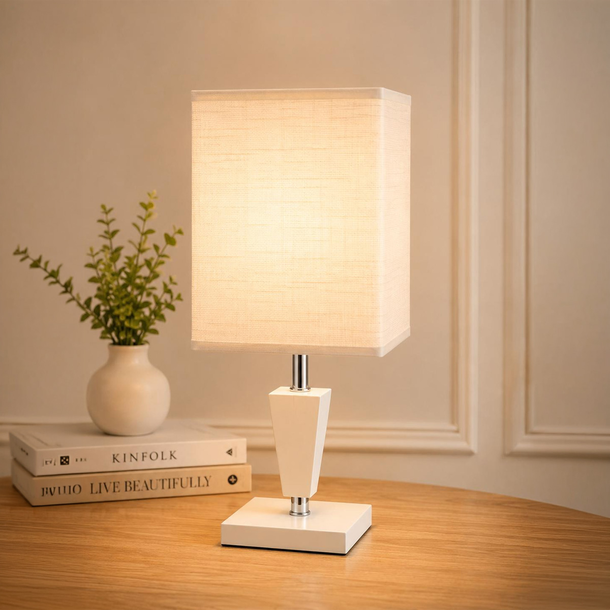 Wooden Base Table Lamp