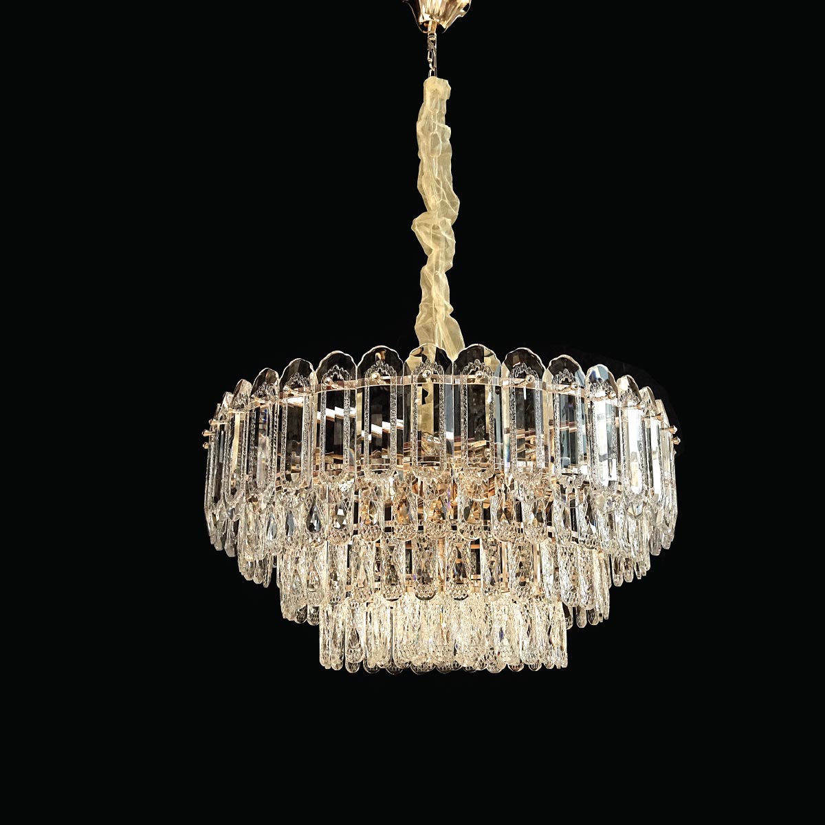 Golden Crystal Hanging Light