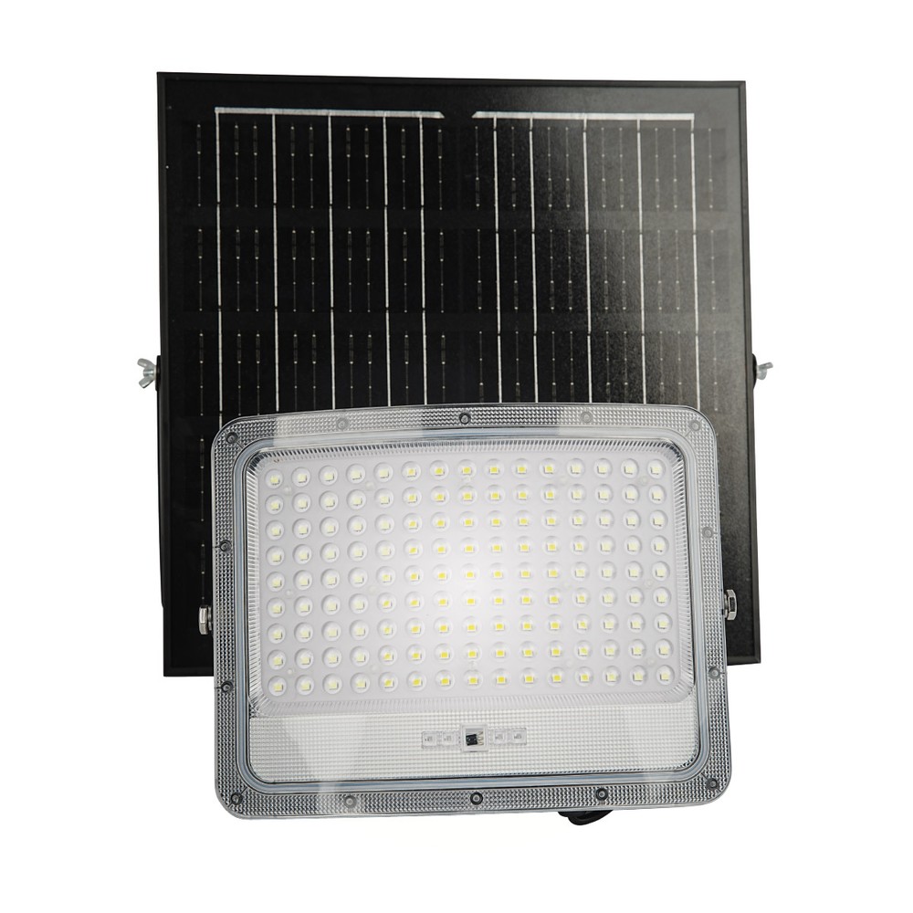 Rechargeable LED Solar Flood Light Cool White 6500K 300W