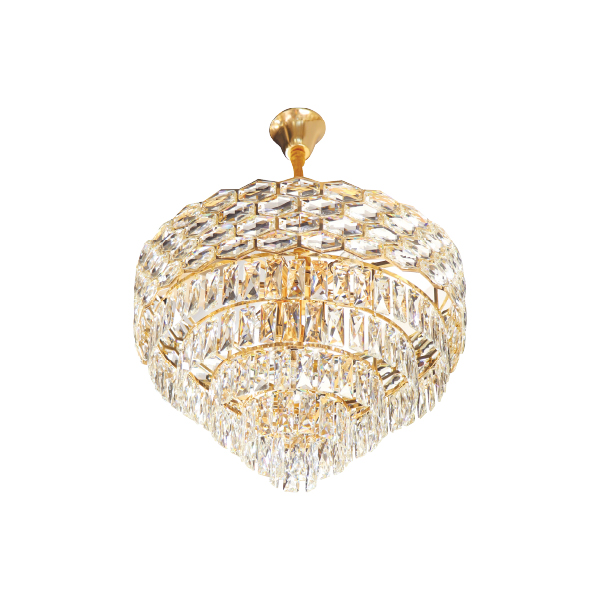 Golden Crystal Hanging Light