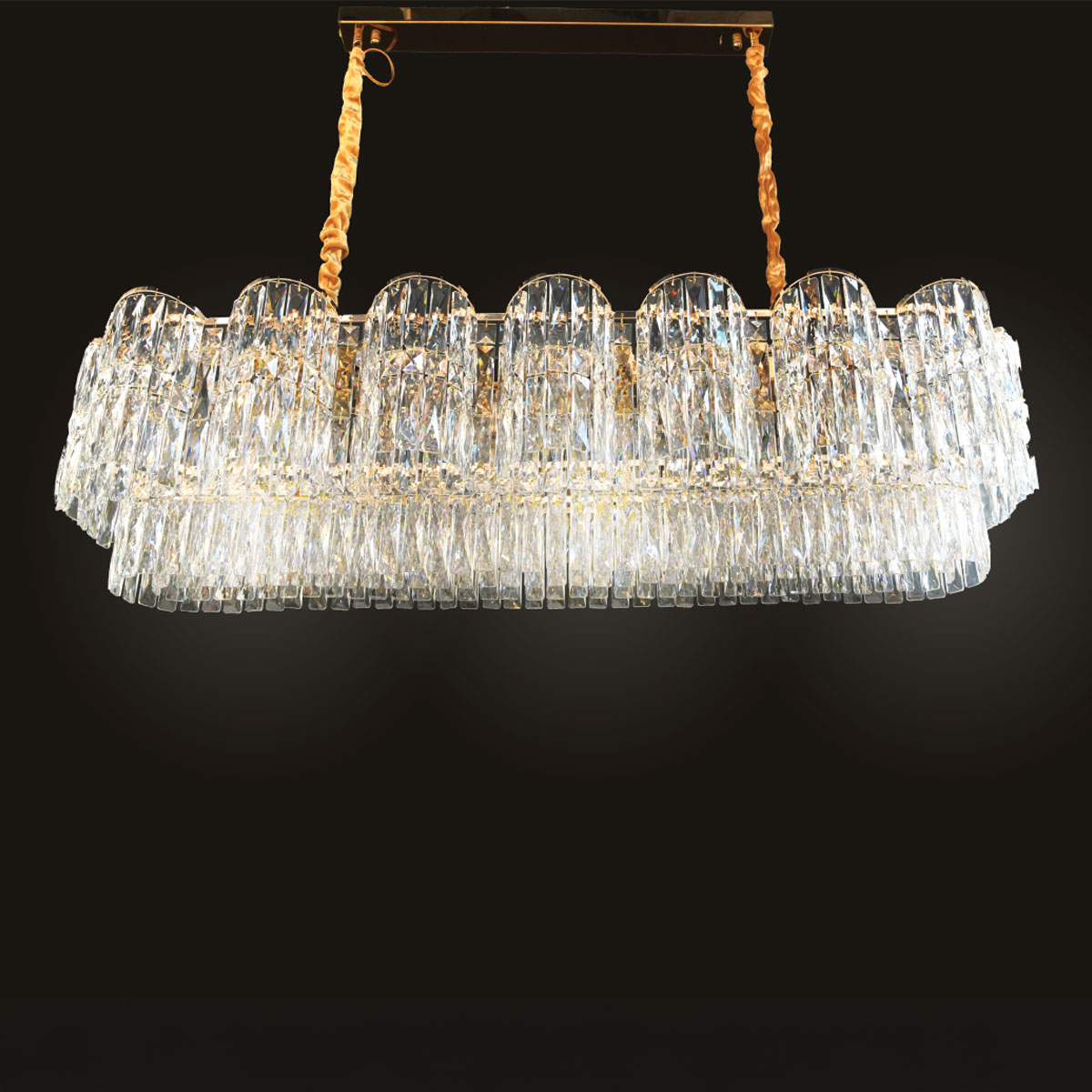 Golden Crystal Hanging Light