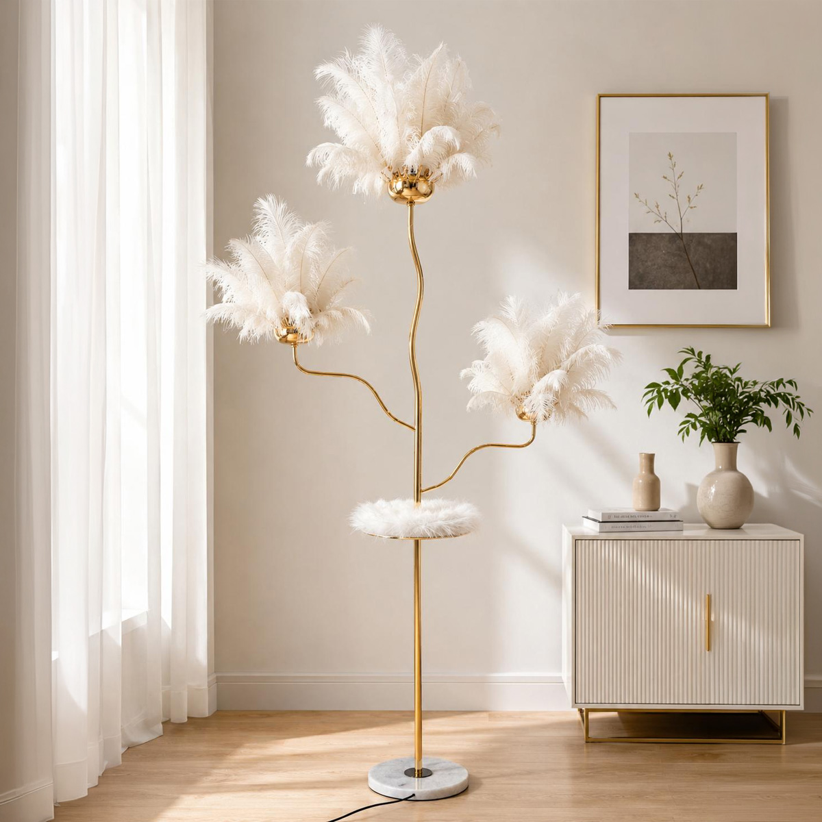 Modern Wooden Floor Lamp