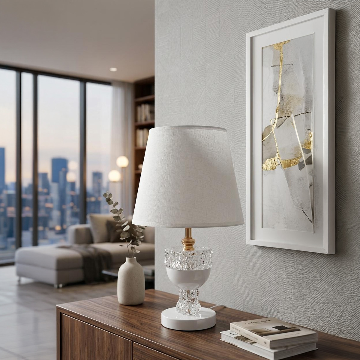 Metal Base Table Lamp