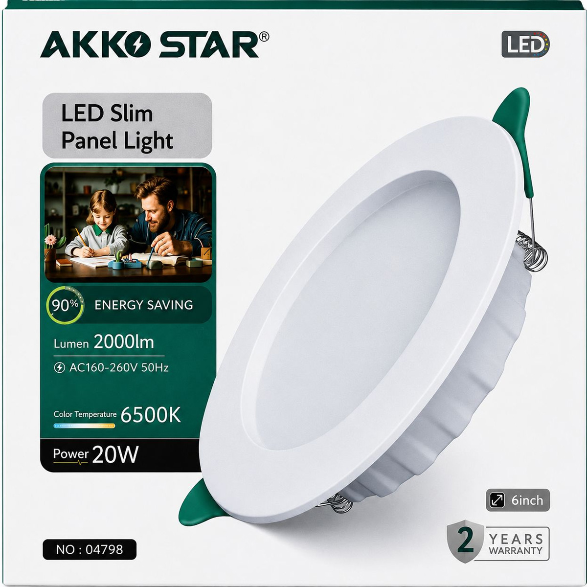 Panel Light 24W 6500K