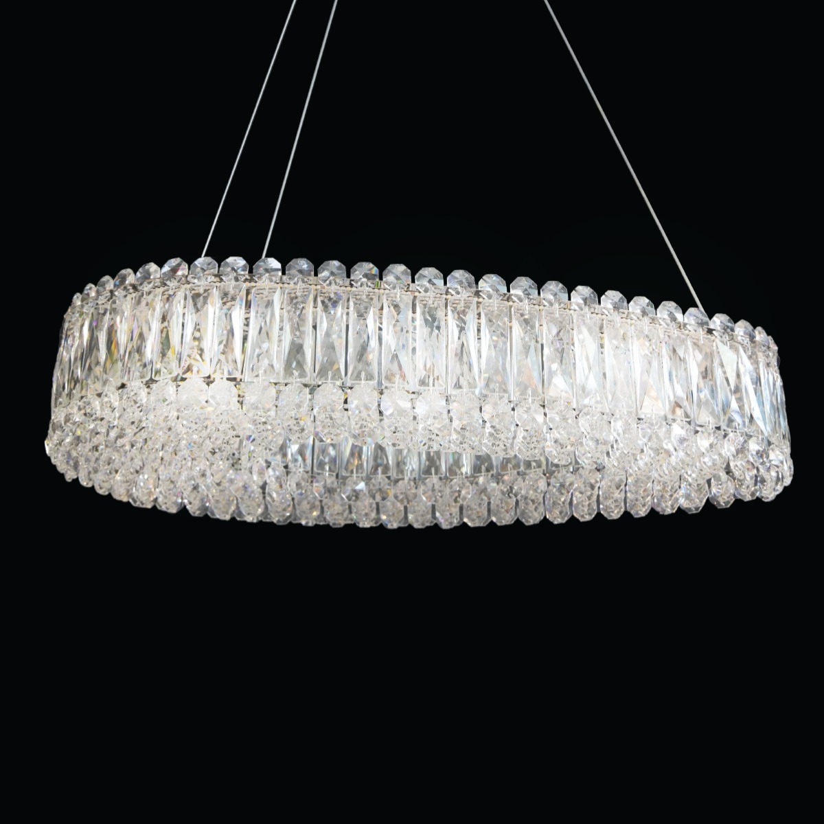 Crystal Hanging Light Silver