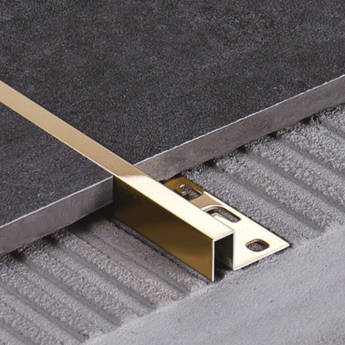 Stainless Steel Tile Accessory Gold Brushed