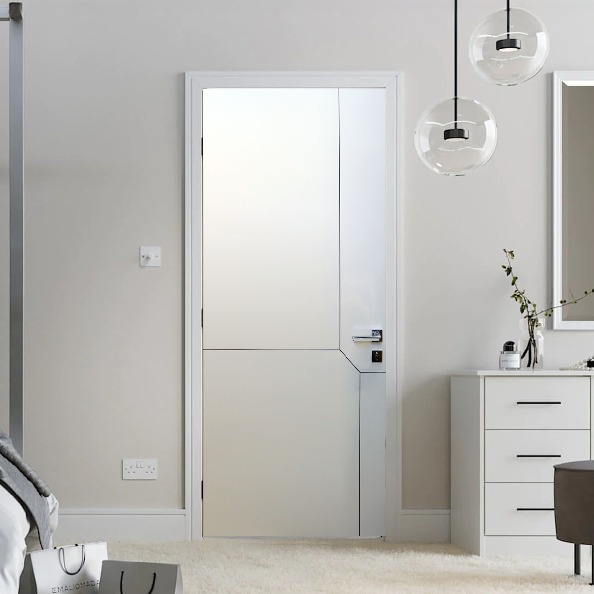 WPC Door with Frame 2080x780x220mm