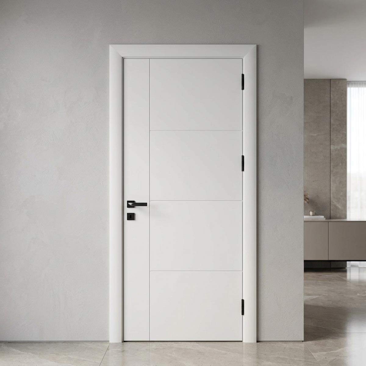 WPC Door with Frame 2100x980x220mm
