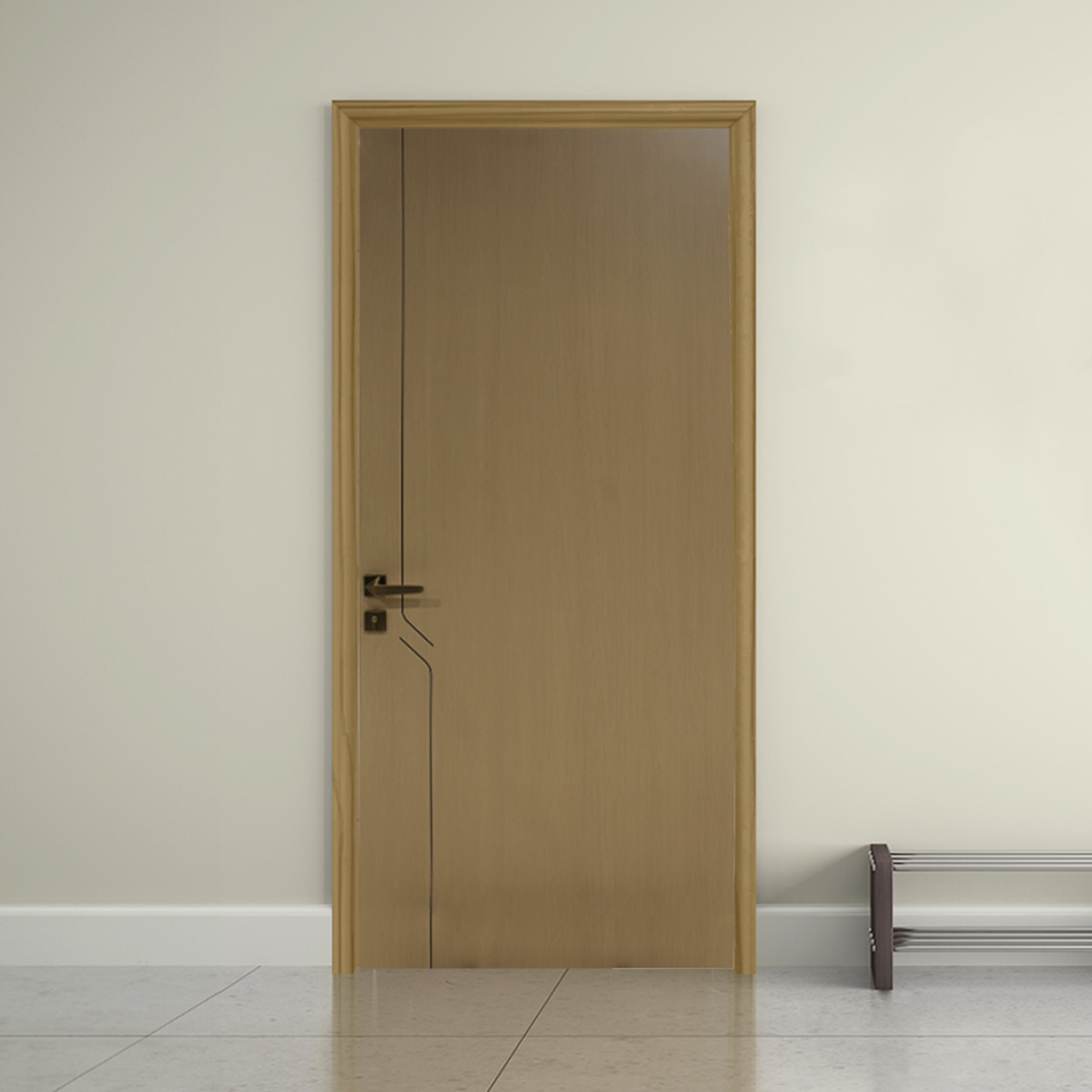 WPC Door with Frame 2100x1000x220mm