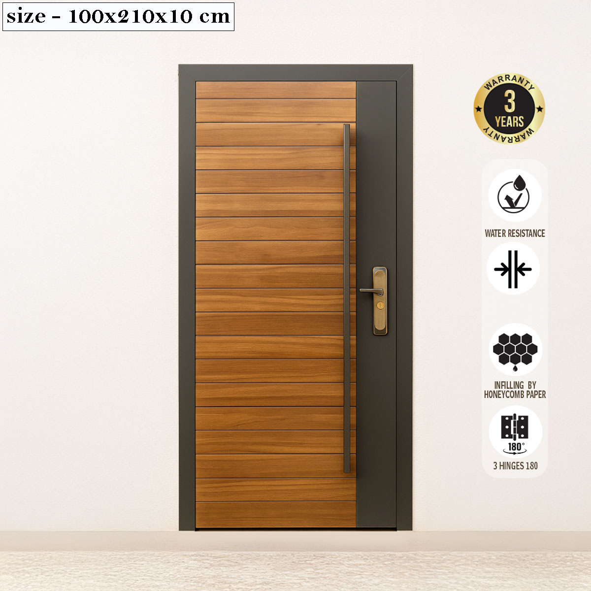 Steel Door 2100x1000x70mm