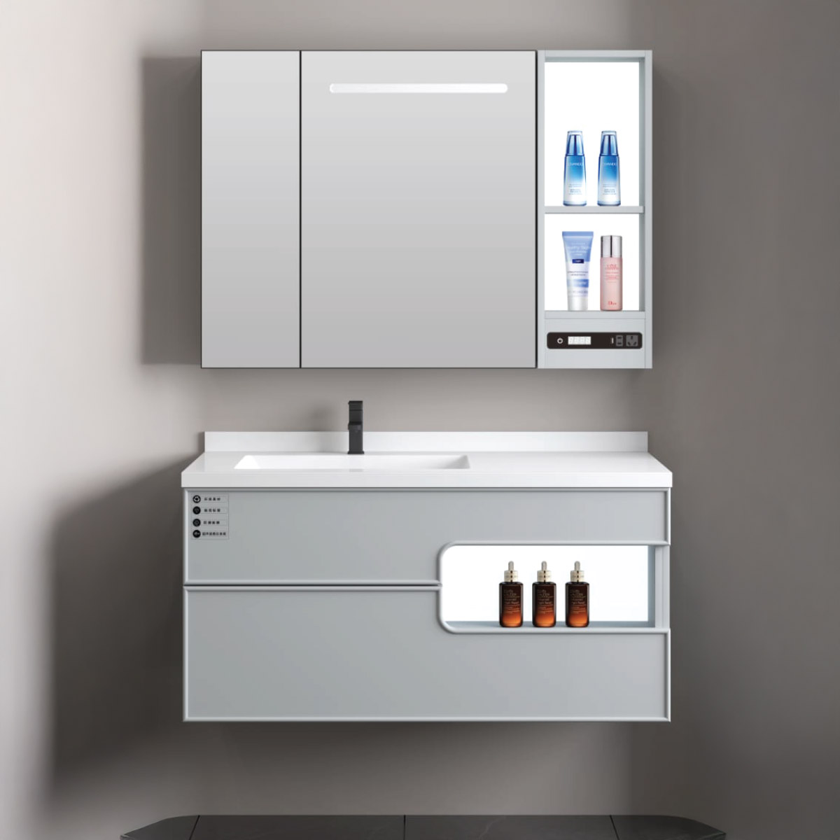 Commercial Bathroom Cabinet 3 Box