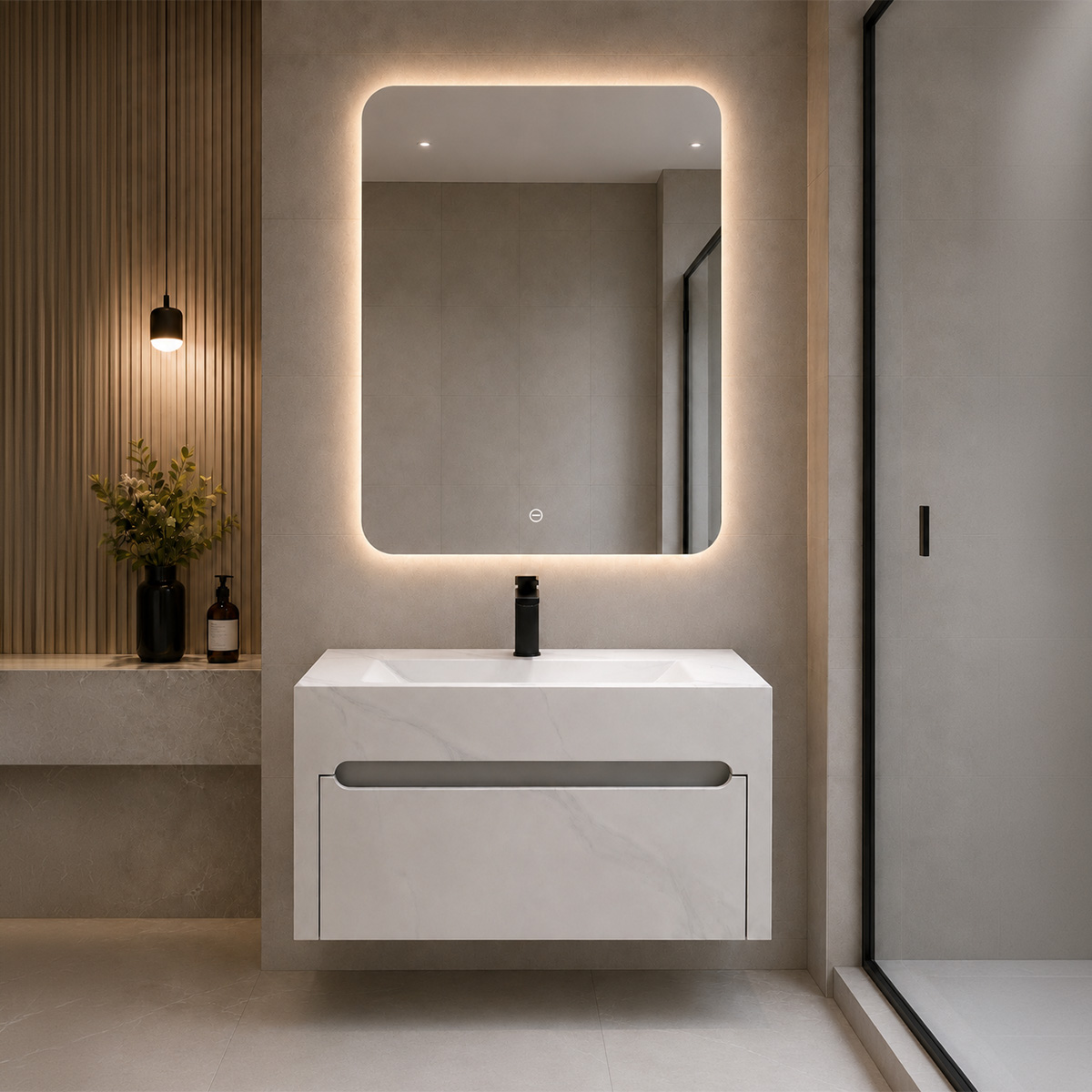 Single Marble Basin