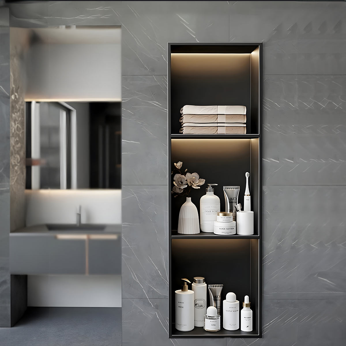 Niche Steel Mirror Cabinet