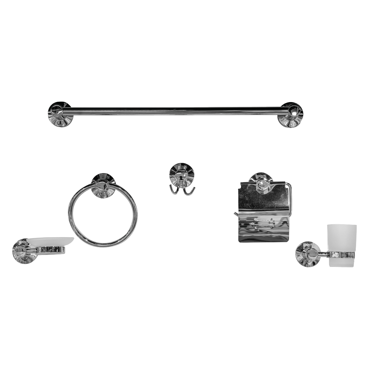 Modern Bathroom Accessories Set 6 Piece