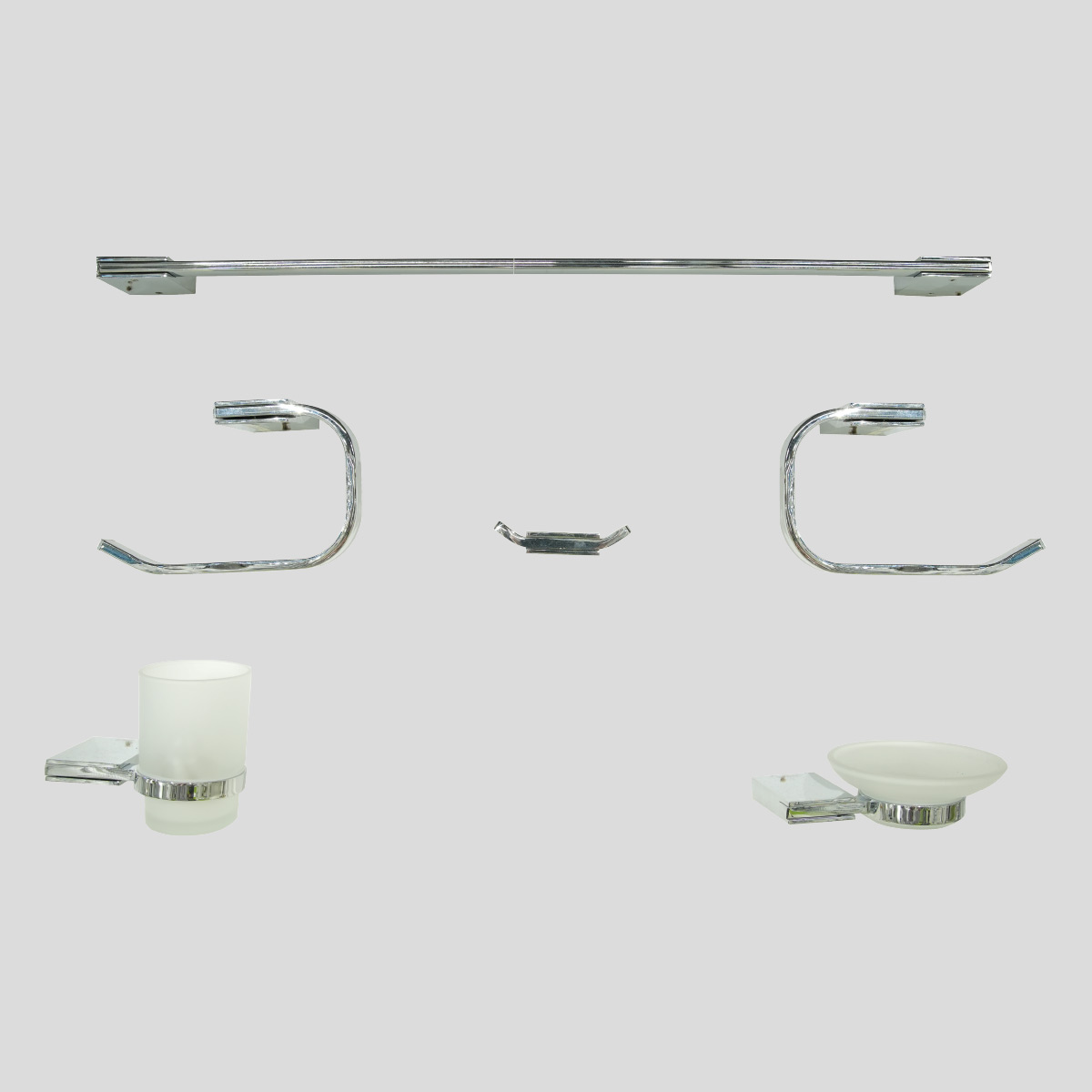 Modern Bathroom Accessories Set 6 Piece