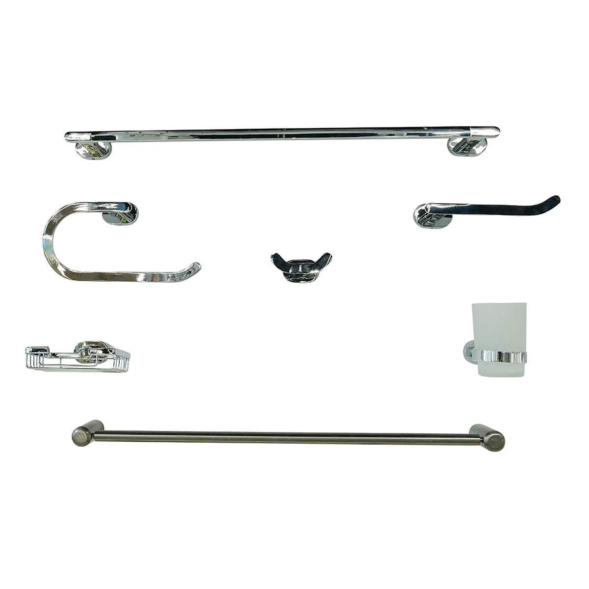 Modern Bathroom Accessories Set 6 Piece