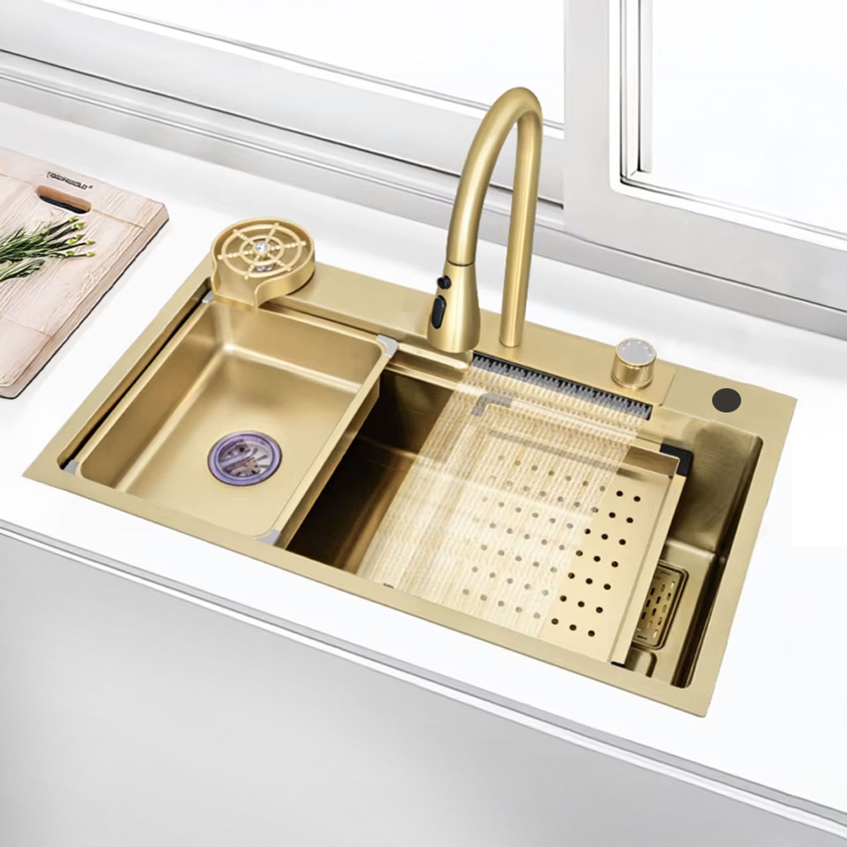 Ss Commercial 201 Kitchen Sink JAVAN-HR7545-GD